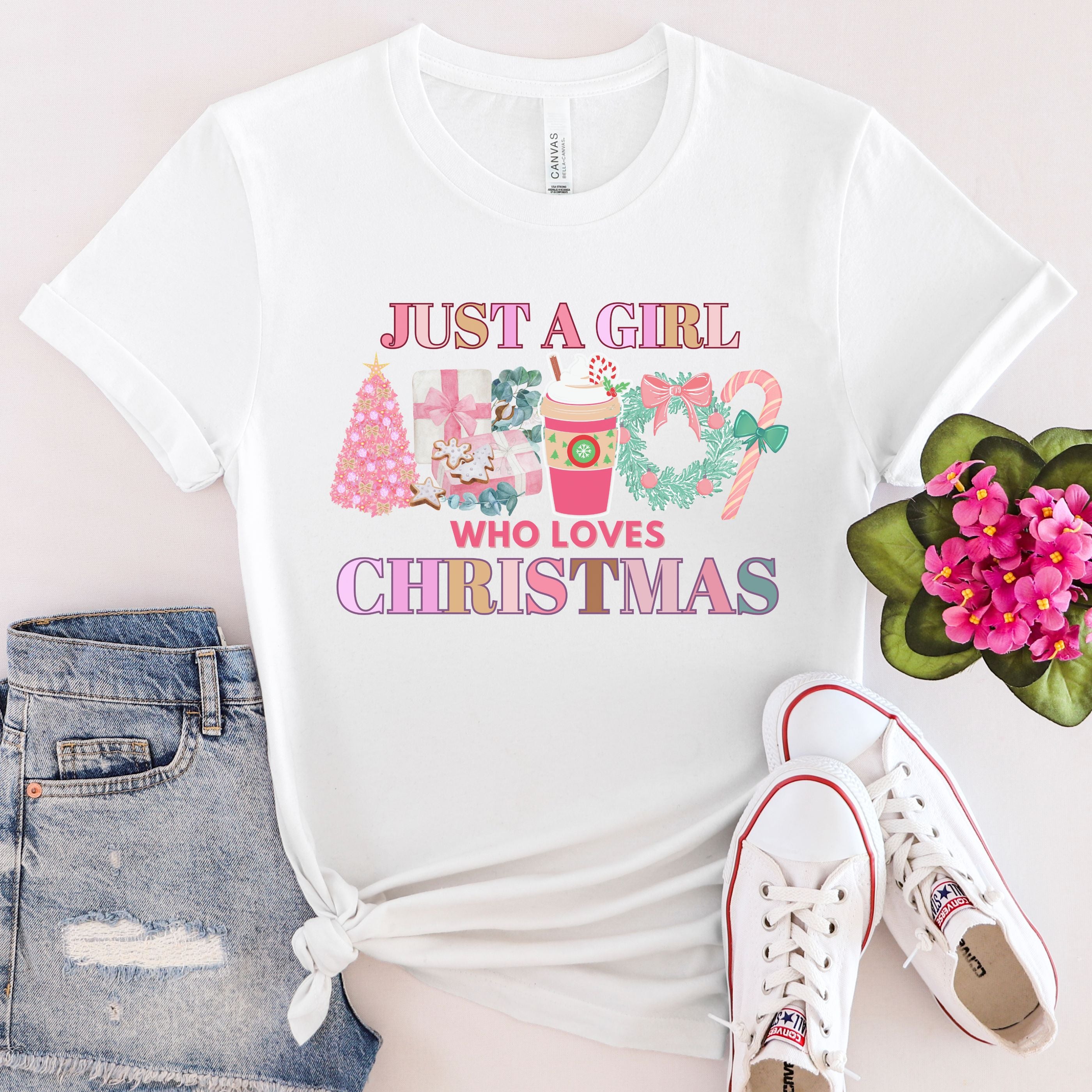 Just A Girl Who Loves Christmas Tee