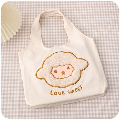 Adorable Embroidered Tote Bag
