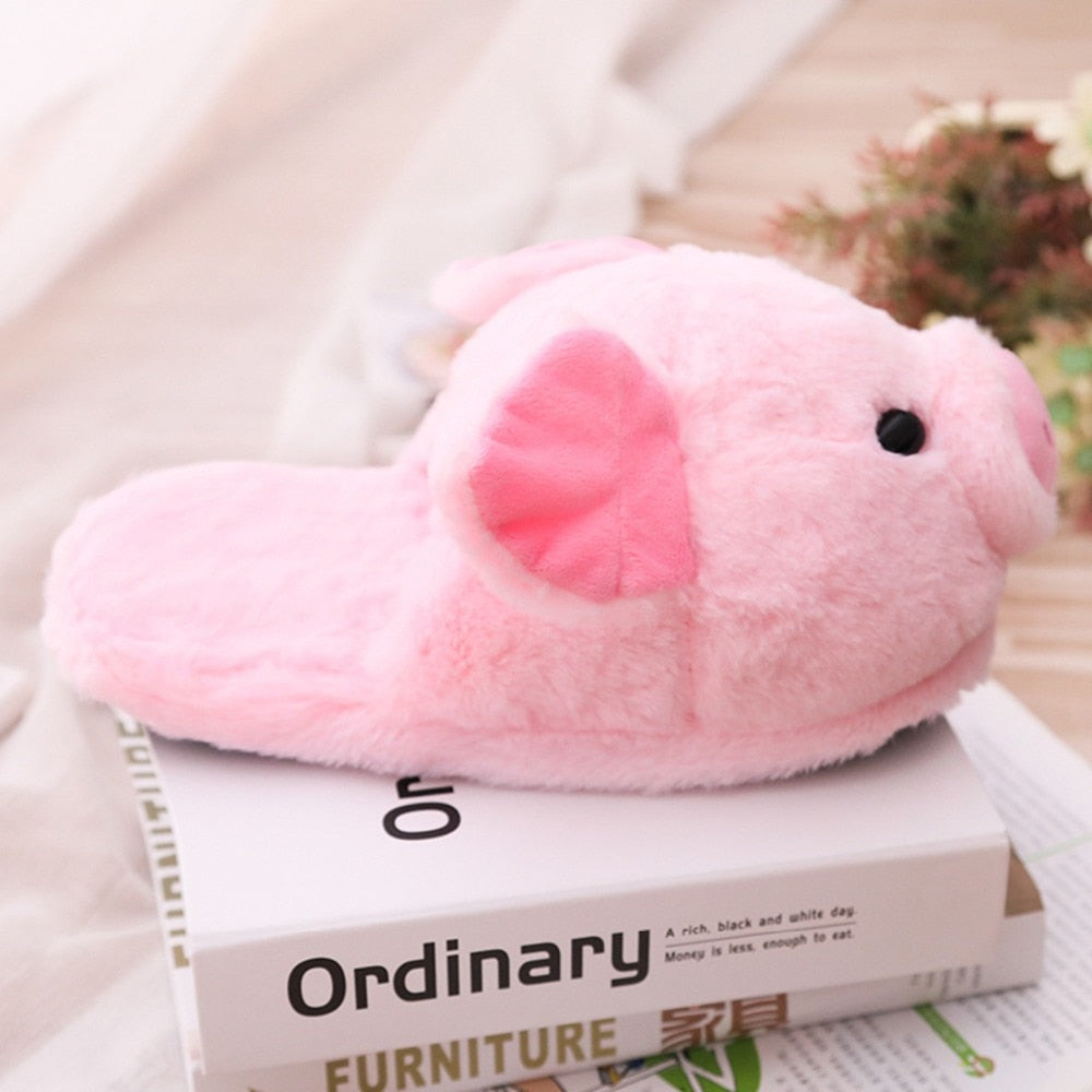 Adorable Pink Pig Slippers