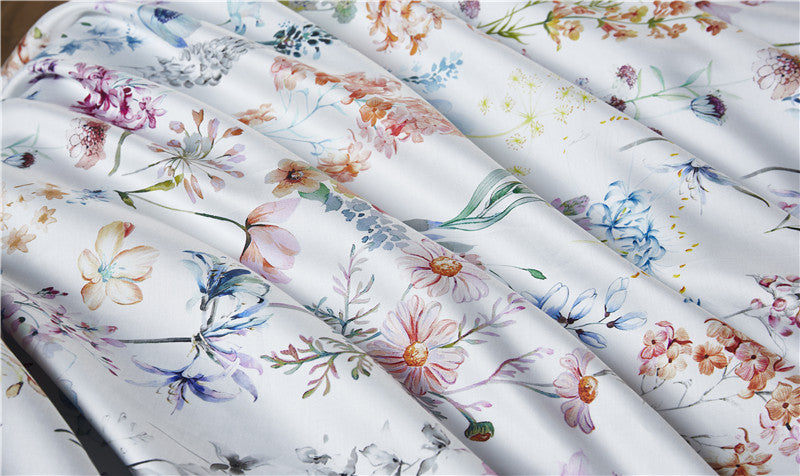 Elegant Soft Floral Egyptian Cotton Bedding Set