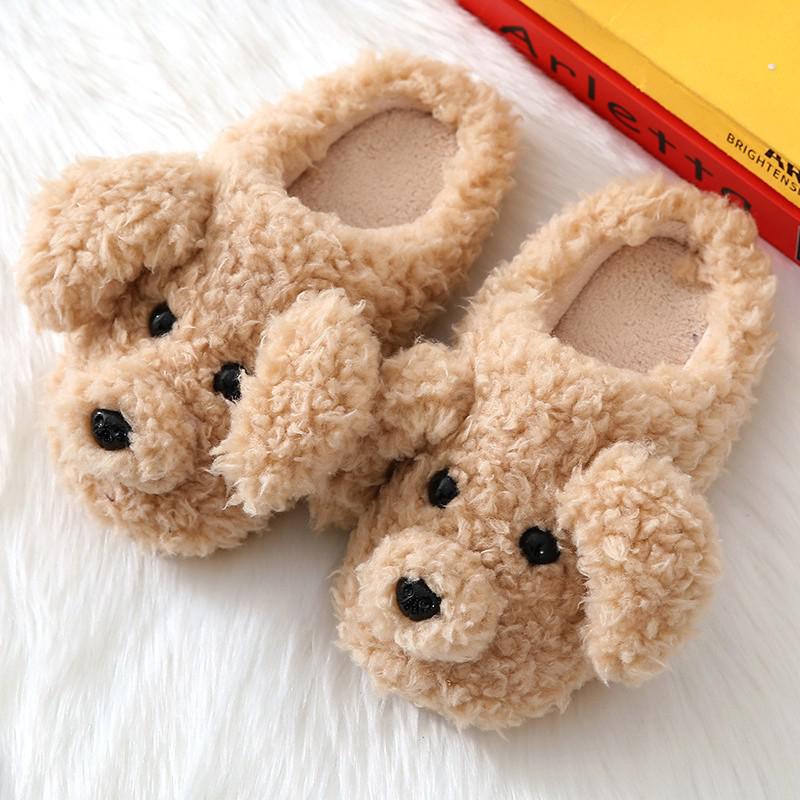Cozy Fluffy Teddy Bear Slippers