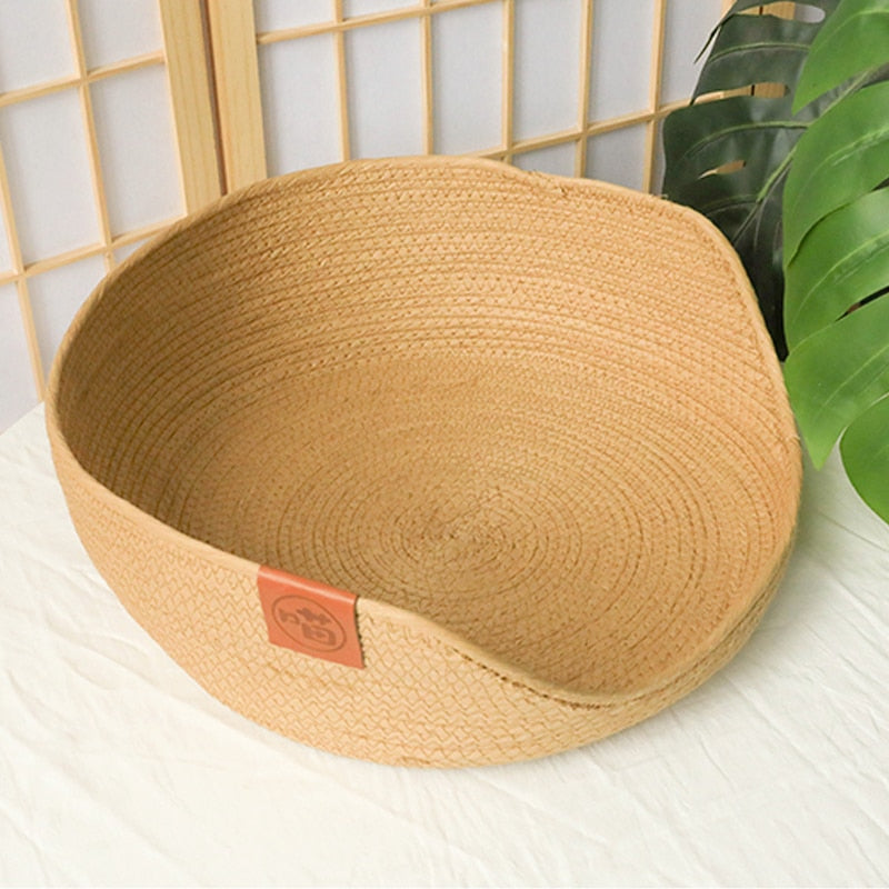 Woven Bamboo Pet Bed