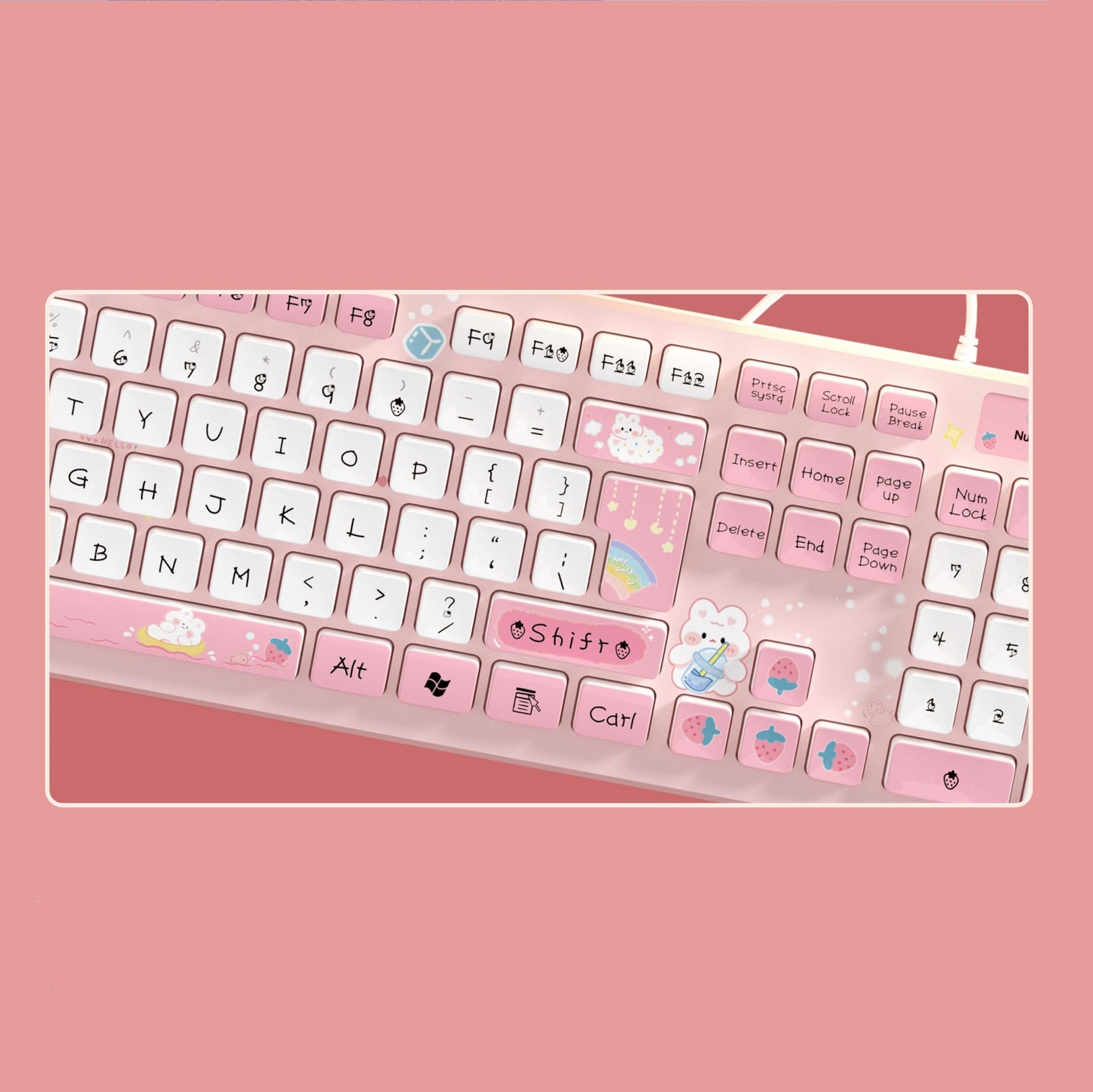 Cute Bunny Kawaii Keyboard
