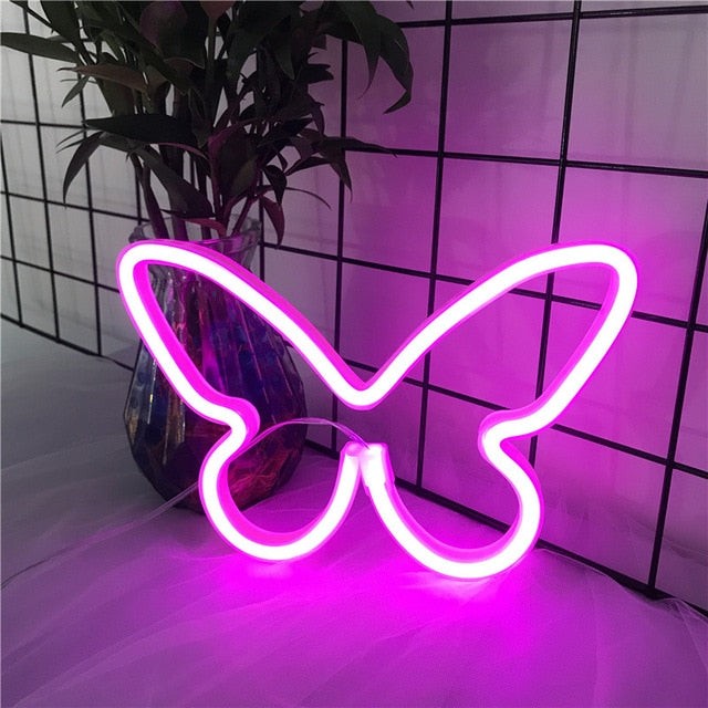 Cute Butterfly Neon Sign