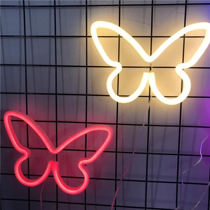 Cute Butterfly Neon Sign