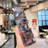 Load image into Gallery viewer, Clear Water Bottle with Time Marker