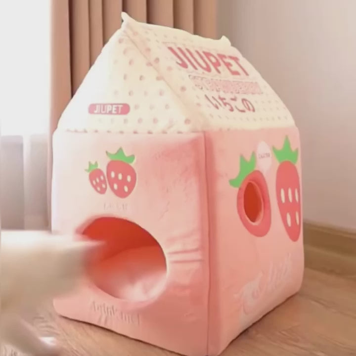 Adorable Milk Carton Pet House
