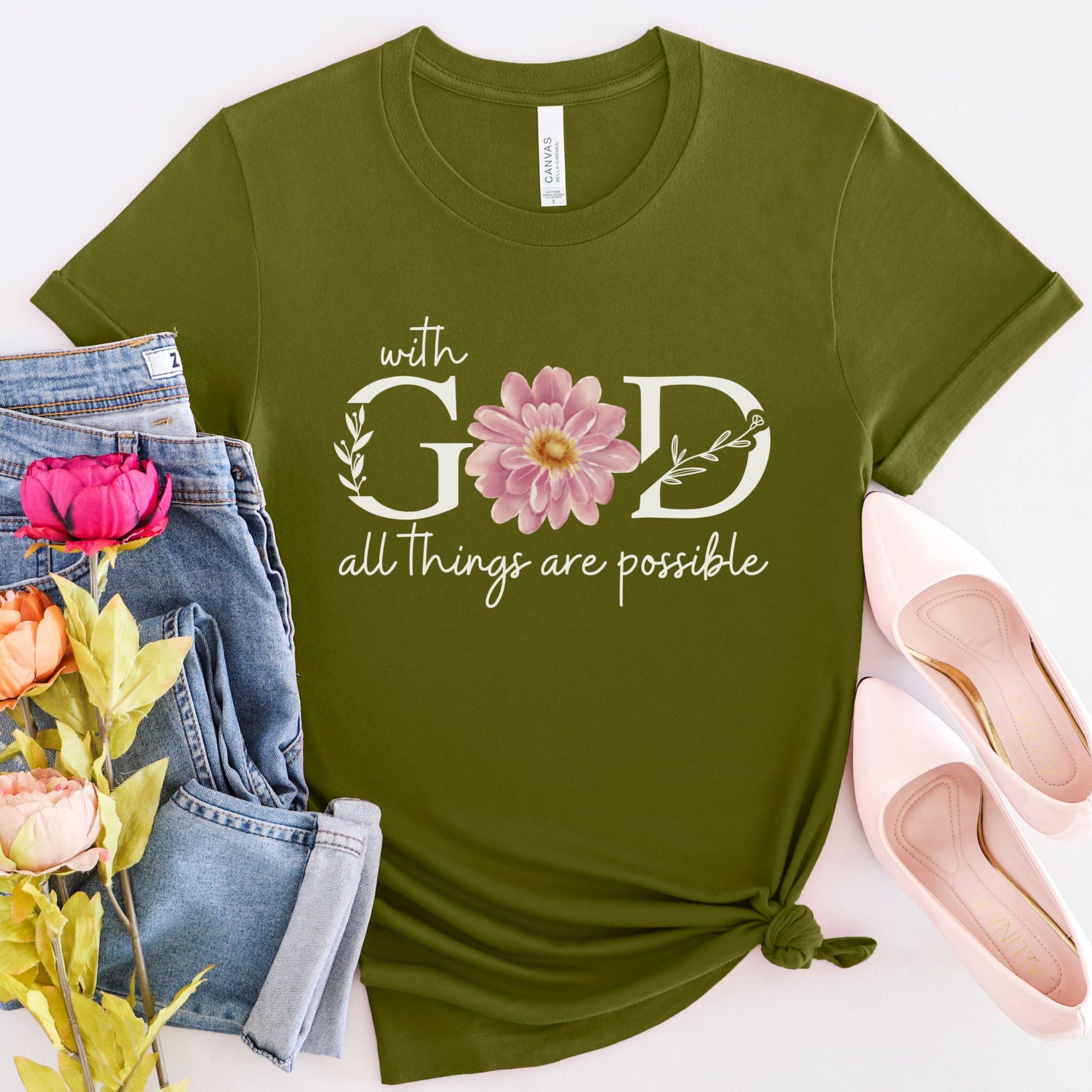 With God All Things Are Possible Shirt
